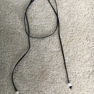 leather wrap pearl necklace